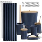 Conjunto de acessórios de banheiro Clara Clark Navy Blue 20PC