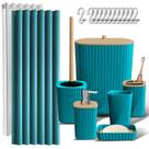 Conjunto de acessórios de banheiro Clara Clark Teal 20PC