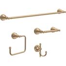 Conjunto de acessórios de banheiro Delta Mylan Champagne Bronze de 4 peças