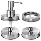 Conjunto de acessórios de banheiro Komashr Mason Jar Lids (4 unidades)