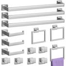 Conjunto de acessórios de banheiro PNWNNH Brushed Nickel de 15 peças