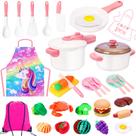 Conjunto de acessórios de cozinha Kids Play Meaicezli com comida falsa