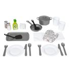 Conjunto de acessórios de cozinha Melissa & Doug 22 peças brancas