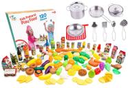 Conjunto de acessórios de cozinha Tony & Alex Kids com Play Food