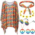 Conjunto de acessórios de fantasia Hicarer Hippie para mulheres e meninas, 6 unidades