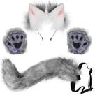 Conjunto de acessórios de fantasia Odowalker Wolf Fox para adulto