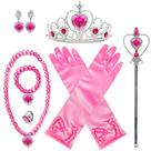 Conjunto de acessórios de fantasia Princess Aurora para meninas da Yosbabe Conjunto de acessórios de fantasia Princess Aurora para meninas da Yosbabe