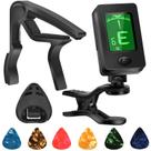 Conjunto de acessórios de guitarra DOMMI Guitar Capo Tuner com palhetas