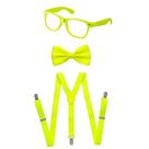 Conjunto de acessórios Dress Up America Neon Suspender para adultos e crianças