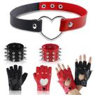 Conjunto de acessórios HEAWAA Gothic Punk Costume para mulheres e meninas