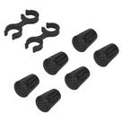 Conjunto de acessórios para bastões de trekking TheFitLife Rubber Tip Black