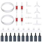 Conjunto de acessórios para bombas de ar de aquário Pawfly com tubo de 7,6 m