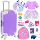 Conjunto de Acessórios para Bonecas K.T. Fancy American Girl de 18 Polegadas - com Mala
