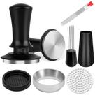 Conjunto de acessórios para café expresso HengYda Coffee Tamper 51 mm com ferramenta WDT