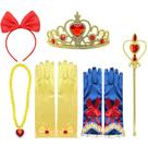 Conjunto de acessórios para vestir princesas Yosbabe Snow White Belle