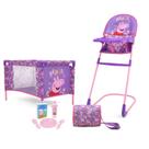 Conjunto de acessórios Peppa Pig at Home Purple Pink Flowers 8 unidades