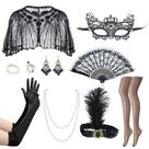 Conjunto de acessórios Sekepingo 1920s Great Gatsby Flapper Women Conjunto de acessórios Sekepingo 1920s Great Gatsby Flapper Women