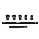 Conjunto de acionadores de porcas ARES 27086 SAE Magnetic CR-V em aço CR-V de 7 peças