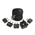 Conjunto de adaptadores de plugue de viagem Ceptics International, 5 peças Conjunto de adaptadores de plugue de viagem Ceptics International, 5 peças