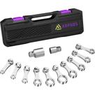 Conjunto de adaptadores de torque ANPUDS 12 unidades SAE de 12 pontos com chave de torque