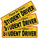 Conjunto de adesivos, 3 peças, Student Driver, Please Be Patient