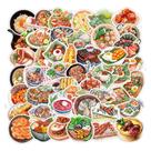 Conjunto de adesivos, 47 unidades de vinil impermeável para decoração de alimentos