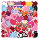 Conjunto de adesivos, 50 peças, Love Heart, Dia dos Namorados, à prova d'água