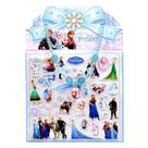Conjunto de adesivos à prova d'água Frozen 3D Cartoon Elsa Anna para menina
