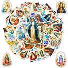 Conjunto de Adesivos BETANAS 100 Peças Virgem Maria Vinil Impermeável Conjunto de Adesivos BETANAS 100 Peças Virgem Maria Vinil Impermeável