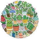Conjunto de adesivos Cactus, 50 unidades, lindos decalques de vinil Green Plant