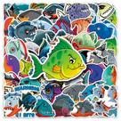 Conjunto de adesivos Chinese Koi Fish, 50 peças de vinil impermeável