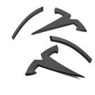 Conjunto de adesivos com emblema Nanaholy para Tesla Model Y 2020-2024