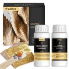 Conjunto de adesivos dourados Wadities Gold Leaf 100 ml de cola e verniz