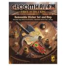 Conjunto de adesivos e mapa Gloomhaven Jaws of The Lion Cephalofair