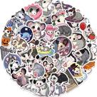Conjunto de adesivos Groundhog, 50 peças, decalque de vinil fofo para animais de desenho animado