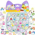 Conjunto de Adesivos Horizon Group USA Squishmallows Puffy 33 peças