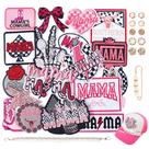 Conjunto de adesivos Iron-on Meneng para Dia das Mães, 32 unidades para chapéu de caminhoneiro