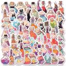 Conjunto de adesivos Jelly Fox Cute Cartoon Doodle Art 50 unidades