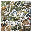 Conjunto de adesivos Military Graffiti, 50 peças de equipamento tático militar