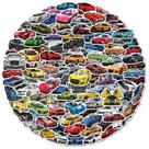 Conjunto de adesivos Racing Car 150 peças de carro esportivo de desenho animado à prova d'água