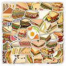 Conjunto de adesivos Sandwich, 54 peças de lindos decalques de vinil de desenho animado