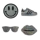 Conjunto de adesivos StickerBeans, adesivos de strass White Spirit, pacote com 4
