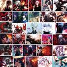 Conjunto de adesivos Tokyo Ghoul Manga Anime 30 unidades de PVC impermeável