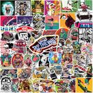 Conjunto de adesivos Van Off The Wall, 100 unidades de mala de skate e tablet