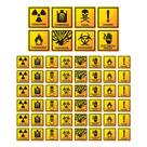 Conjunto de adesivos Warning Hazard, 56 peças de decalque de vinil autoadesivo