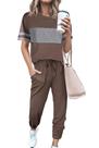 Conjunto de Agasalho PRETTYGARDEN 2 Peças Listrado Verde Militar M