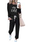 Conjunto de Agasalho PRETTYGARDEN Feminino com Manga Longa e Calça Jogger XL
