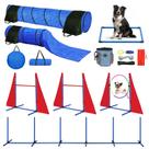 Conjunto de Agility para Cães Tidjani - 2 Túneis e 3 Saltos