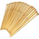 Conjunto de agulhas de tricô BetyBedy Bamboo 36 unidades 2,0 mm a 10,0 mm Conjunto de agulhas de tricô BetyBedy Bamboo 36 unidades 2,0 mm a 10,0 mm