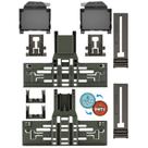 Conjunto de ajustador de prateleira superior de máquina de lavar louça para YEECHUN